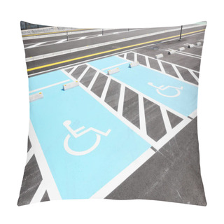 Personality  Road Marking For Disabled Parking Pillow Covers