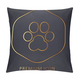 Personality  Animal Track Golden Line Premium Logo Or Icon Pillow Covers