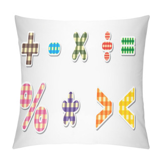 Personality  The Different Math Signs Pillow Covers