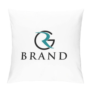 Personality  Letter R And G Logo Design Concept Vector Pillow Covers