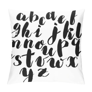 Personality  Hand Drawn Watercolor Alphabet In Vector. Brush Painted Letters. ABC Painted Letters. Modern Brushed Lettering. Pillow Covers