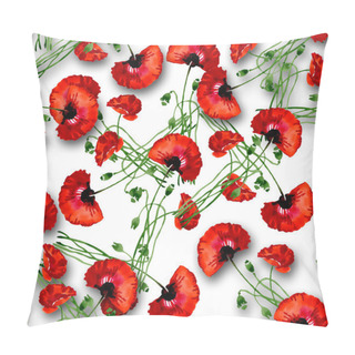 Personality  Poppies Pattern Pillow Covers