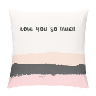 Personality  Valentines Day Card Template Pillow Covers