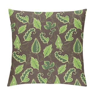 Personality  Vector Background With Leaves. Pillow Covers