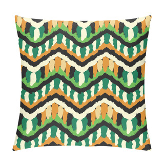 Personality  Green And Orange Hippie Pattern Pillow Covers
