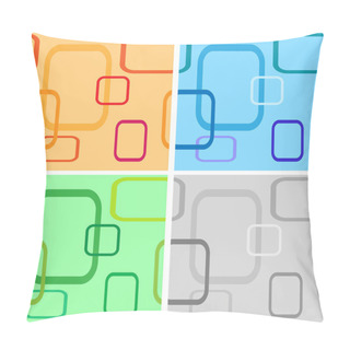 Personality  Seamless Background With Squares Pillow Covers