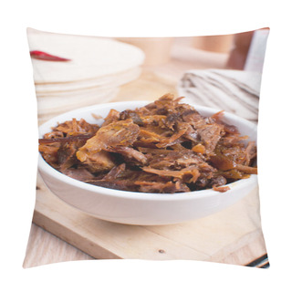 Personality  Bowl With Pulled Roasted Pork Pillow Covers