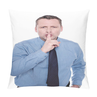 Personality  Male Executive Instruct To Keep Silence Pillow Covers