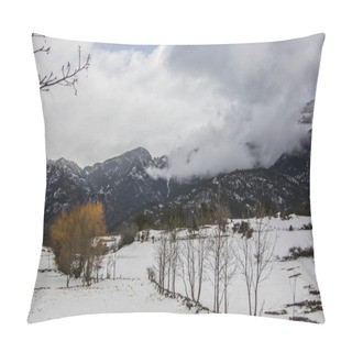 Personality  Winter Serra Del Cadi In La Cerdanya, Pyrenees, Spain Pillow Covers