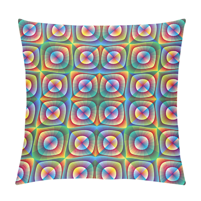 Personality  Optic Illusion Illustration With Geometric Pattern Pillow Covers