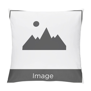 Personality  Image Icon Isolated On White Background Pillow Covers