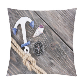Personality  Marine Knot On Wood Pillow Covers