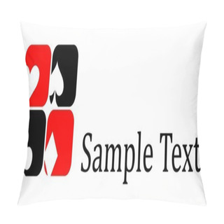 Personality  Card Suits Icons And Logo Pillow Covers