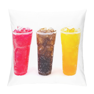 Personality  Fresh, Ice Cold Water In Plastic Cup Pillow Covers