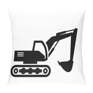 Personality  Excavator Icon Pillow Covers