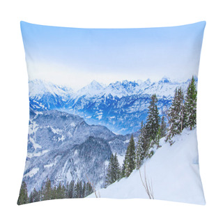 Personality  Beautiful Winter Landscape.  Snow Covered Trees Pillow Covers