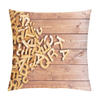 Personality  Pile Of Wooden Letters Pillow Covers