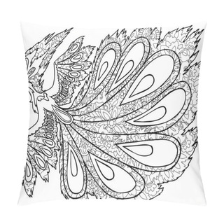 Personality  Vector Black And White Illustration Pillow Covers