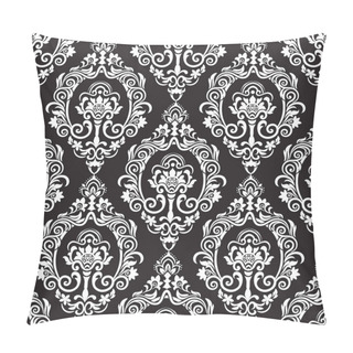 Personality  Damask Seamless Pattern For Design. Vector Illustration Pillow Covers