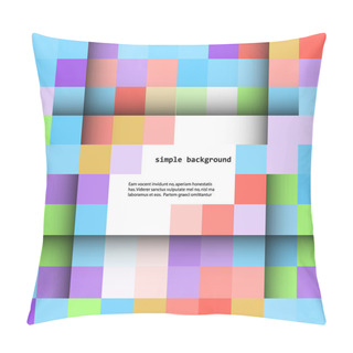 Personality  Abstract Colored Squares Background Pillow Covers
