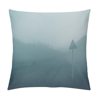 Personality  Mystical Road In The Fog Pillow Covers