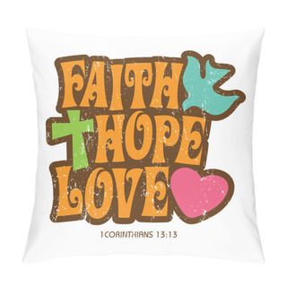 Personality  1970s Vintage Christian Shirt Design Pillow Covers