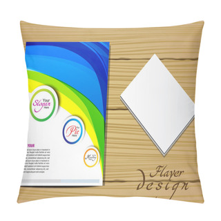 Personality  Abstract Flayer Design On Wood Pillow Covers
