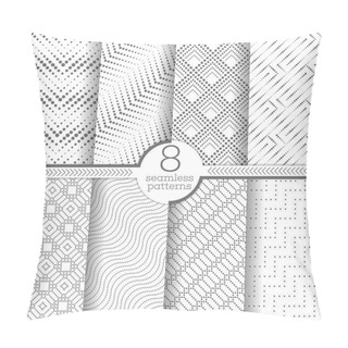 Personality  Set Of Vector Seamless Patterns Pillow Covers