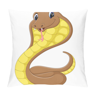 Personality  Cute Cobra Snake Cartoon Pillow Covers