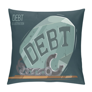 Personality  Debt Vector Illustration Pillow Covers