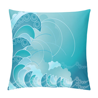 Personality  Crest Of A Wave Pillow Covers