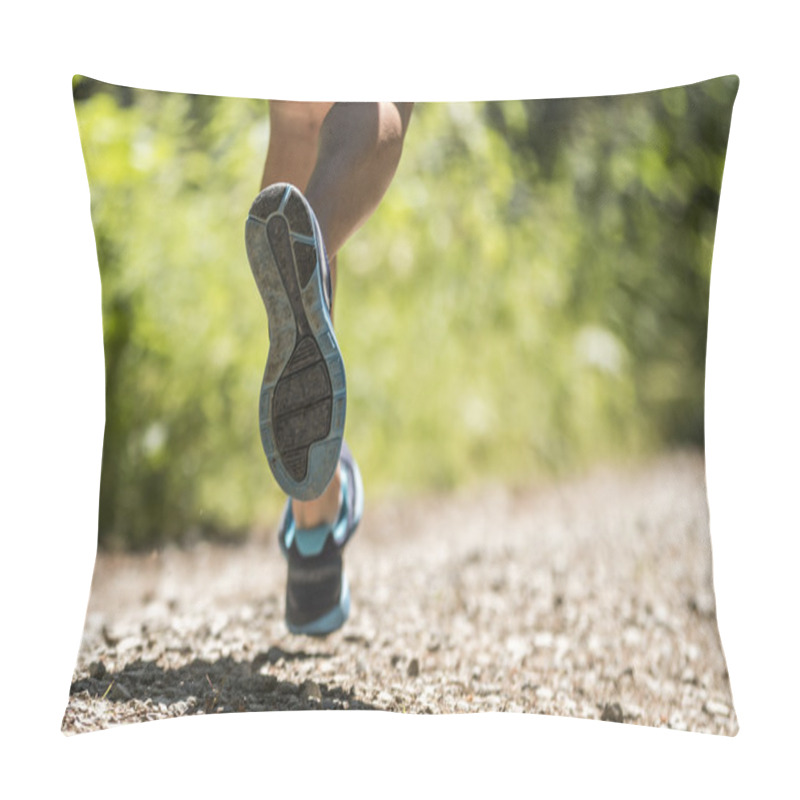 Personality  Jogger on a trail pillow covers