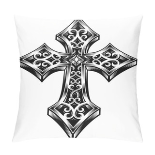 Personality  Ornate Celtic Cross Vector Pillow Covers