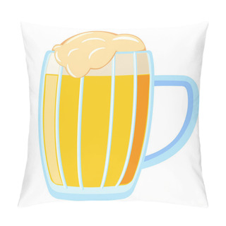 Personality  Colorful Cartoon Light Beer Mug Pillow Covers
