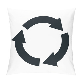 Personality  Recycle Symbol Illustration Vector Isolated Pillow Covers