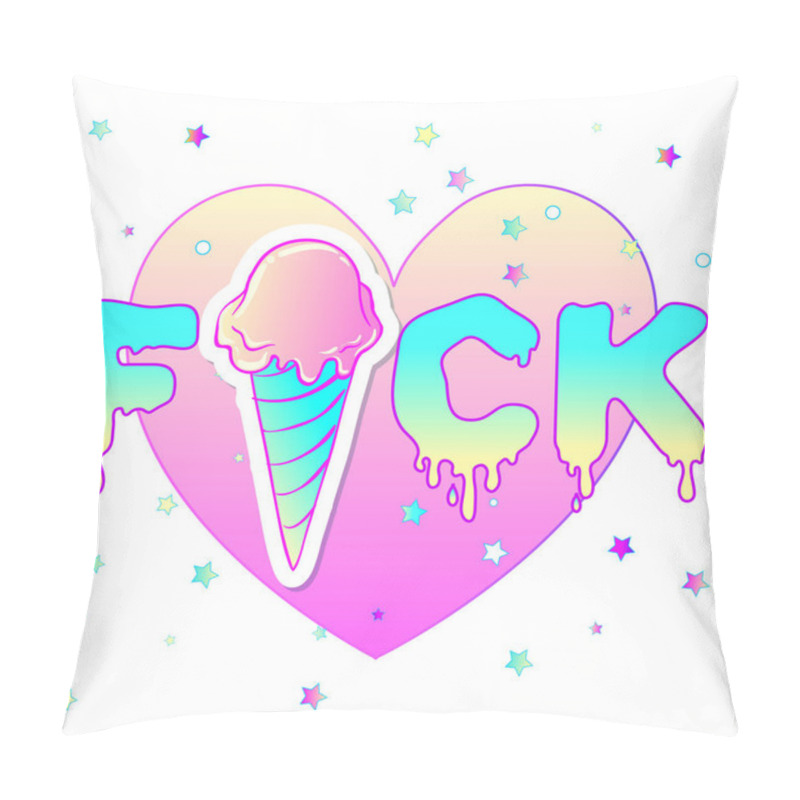 Personality  Valentine's Day Concept.Vector Illustration In Pink Pastel Goth  Pillow Covers