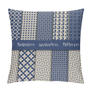 Personality  Seamless Geometric Patterns Set. Pillow Covers