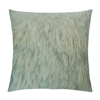 Personality  Close-up Of Fur On A Angora Goat Pillow Covers