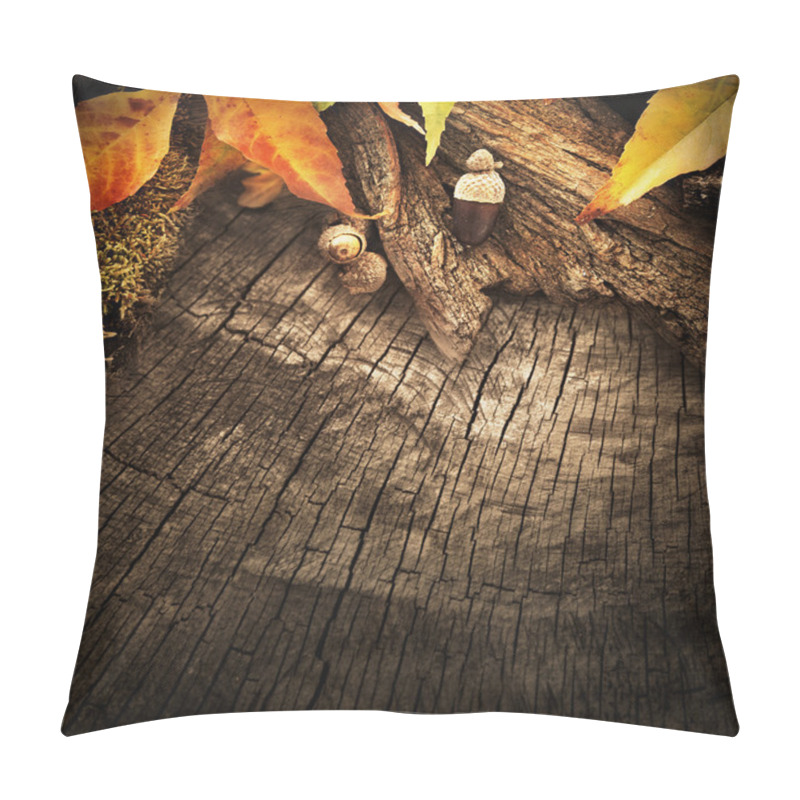 Personality  Autumn Forest Background Pillow Covers