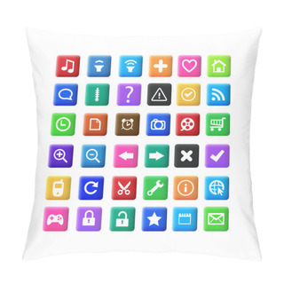 Personality  Vector Set Of Icons. Pillow Covers