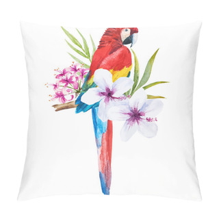 Personality  Watercolor Parrot Pillow Covers