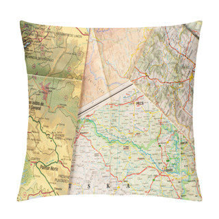 Personality  Geography Background Pillow Covers