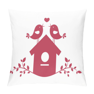 Personality  Birds In Love 2 Pillow Covers