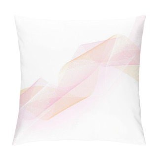 Personality  Abstract Wavy Background (vector) Pillow Covers