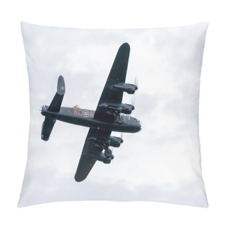 Personality  Avro Lancaster Bomber Flying Over Shoreham Airfield Pillow Covers