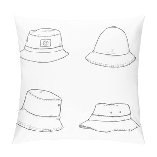 Personality  Set Of Bucket Hats Pillow Covers