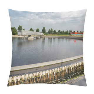 Personality  Waste Water In Secondary Sedimentation Tank Of Sewage Treatment Plant Pillow Covers