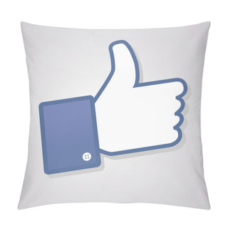 Personality  Face Symbol Hand I Like Fan Fanpage Social Voting Dislike Network Book Icon Community Pillow Covers