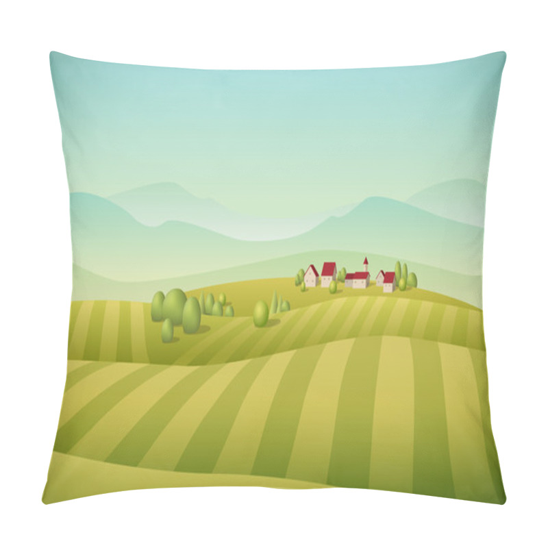 Personality  Village Landscape pillow covers
