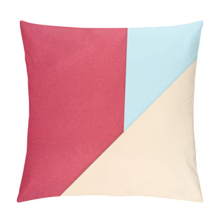 Personality  Abstract Pastel Colors Geometrical Background Made Of Papers Pillow Covers